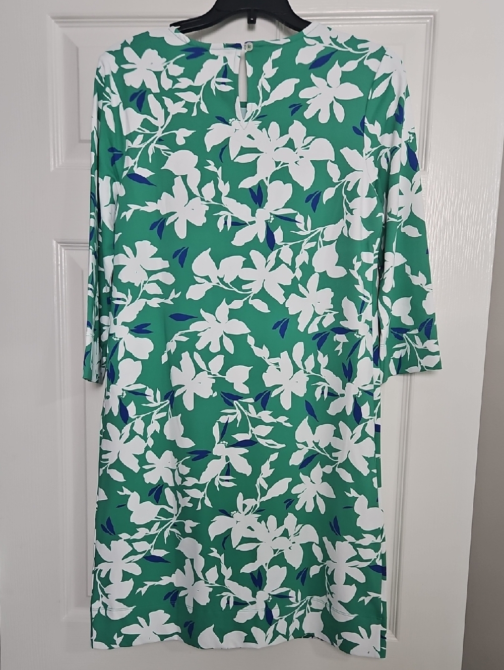 Southern Tide Leira 3/4 Sleeve UV Protection Shift Dress: Simply Green: Small - Picture 2 of 16